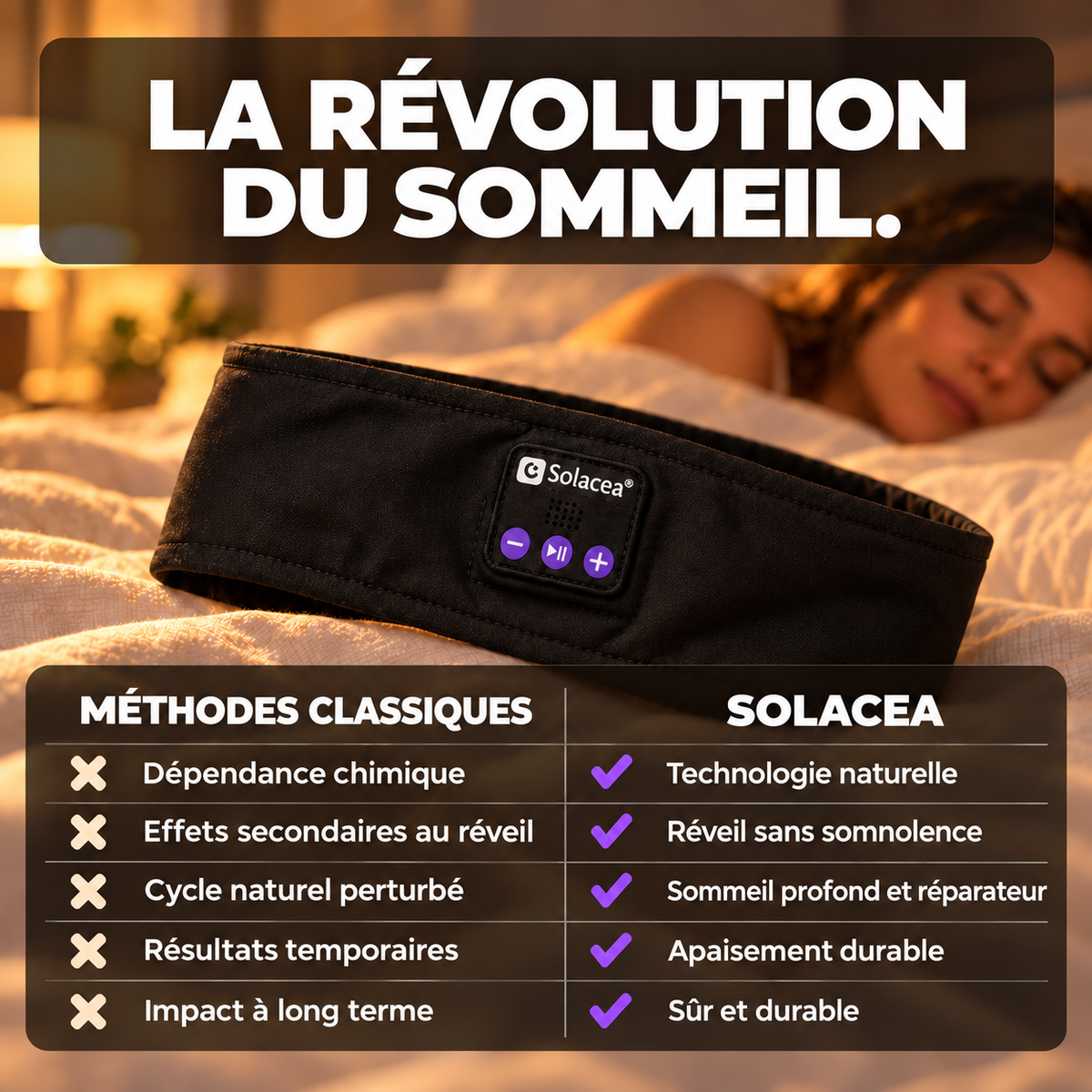 Bandeau de sommeil Solacea