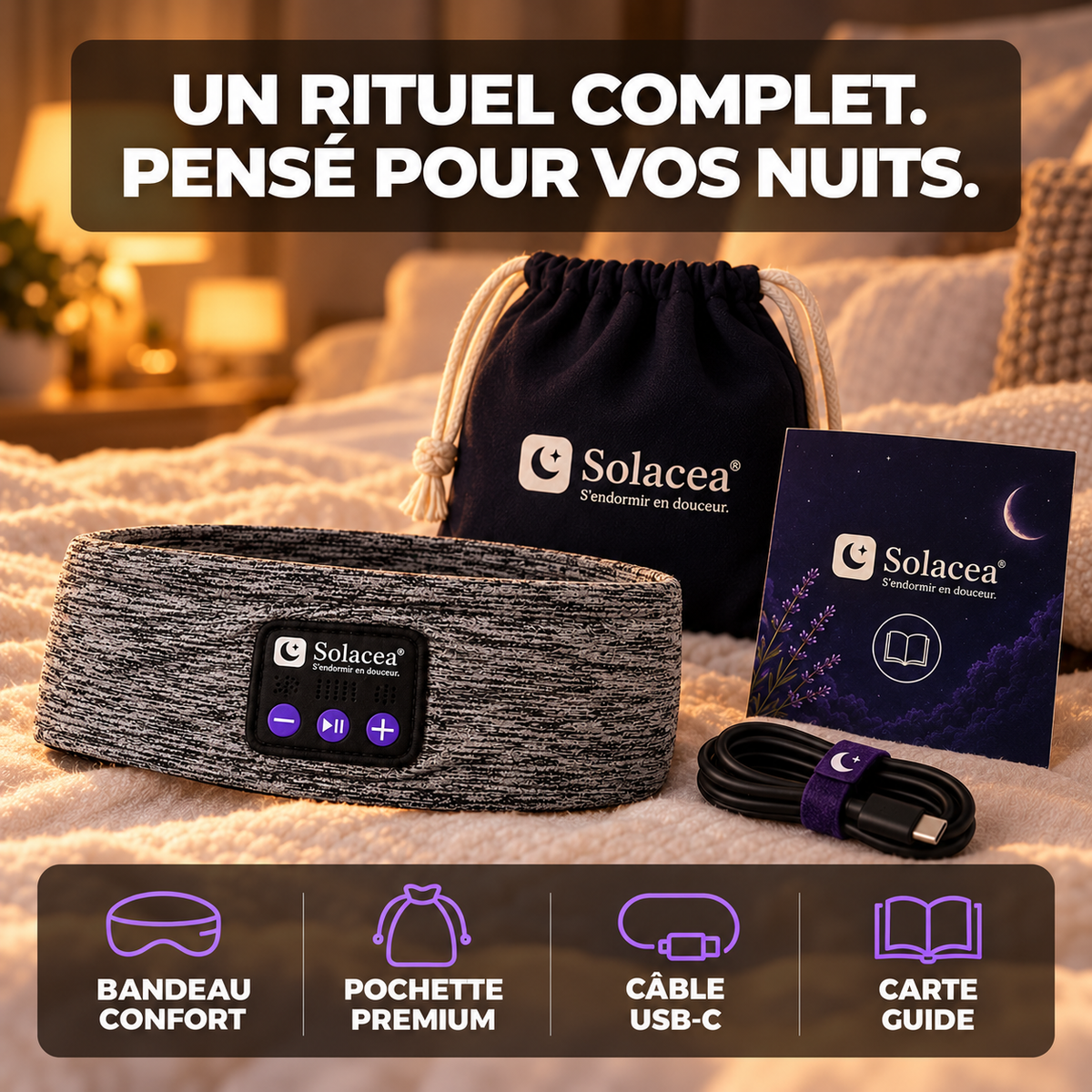 Bandeau de sommeil Solacea