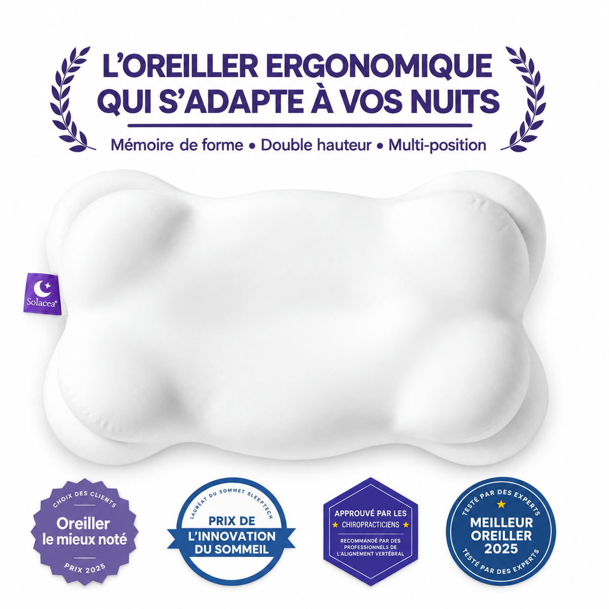 L’oreiller ergonomique douceur